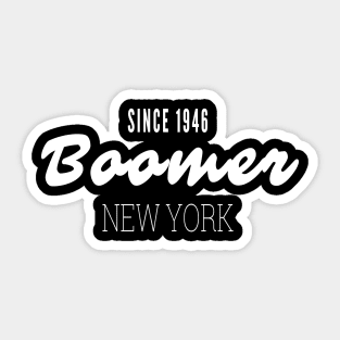 Boomer New York Sticker